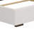 67.5" Tall Headboard Upholstered Bed With Vertical Striped And Wingback Design