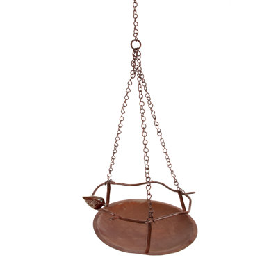 Bercht Metal Hanging Tray Bird Feeder
