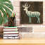 «Simple Living Deer Silhouette» par Michael Mullan, art mural sur toile