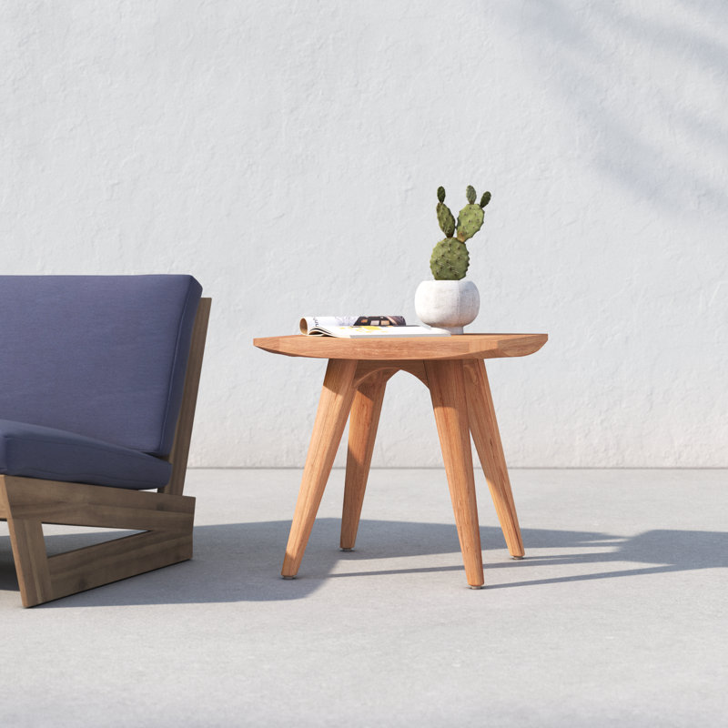 Milan 18.5'' Teak Outdoor Side Table