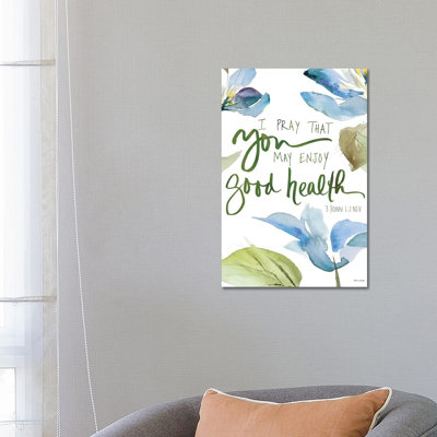 Good Health Geraniums 1 Piece Wrapped Canvas Wall Art