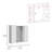 Medicine Cabinet, Double Door, Mirror, One External Shelf-202361669