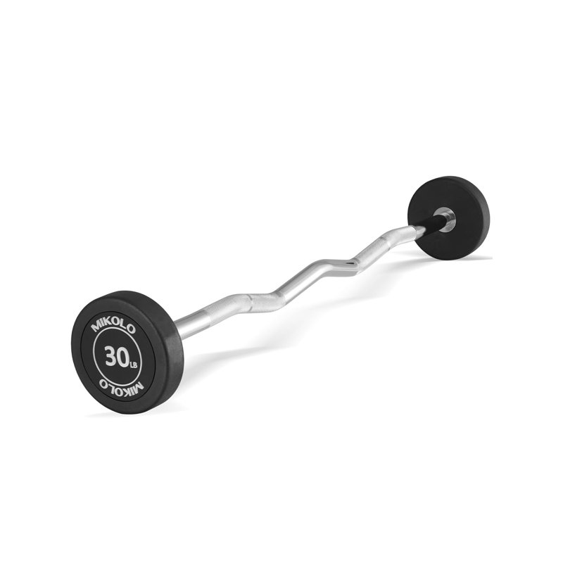 Quicklift - Ensemble de barre EZ Curl fixe, pré-chargé et prêt à s'entraîner