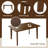 Westcott Rustic Farmhouse Dining Table With Rubberwood Legs-123080825