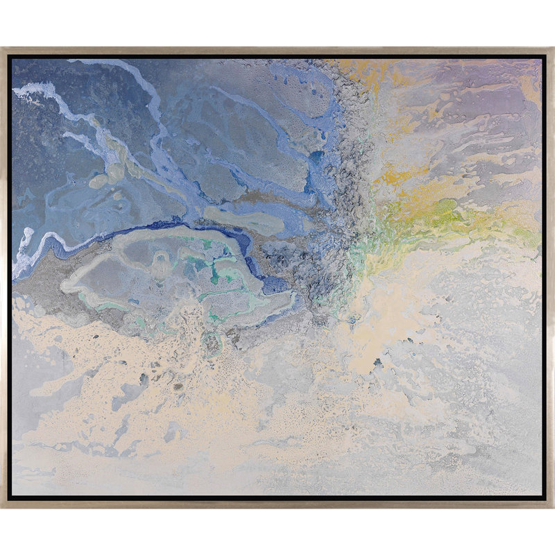 Bleu au-delà - Peinture sur toile, H 54 po x l 72 po x P 2,25 po