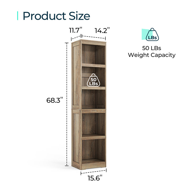Laszlo Bookcase, Light Brown