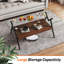 Table basse rectangulaire avec plateau en verre trempé-378549125-378549128
