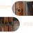 Tan Solid + Manufactured Wood+Glass Display Cases