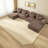 Compression Sofas with Storage, 145.7 Inch Corduroy Modern Home Theater