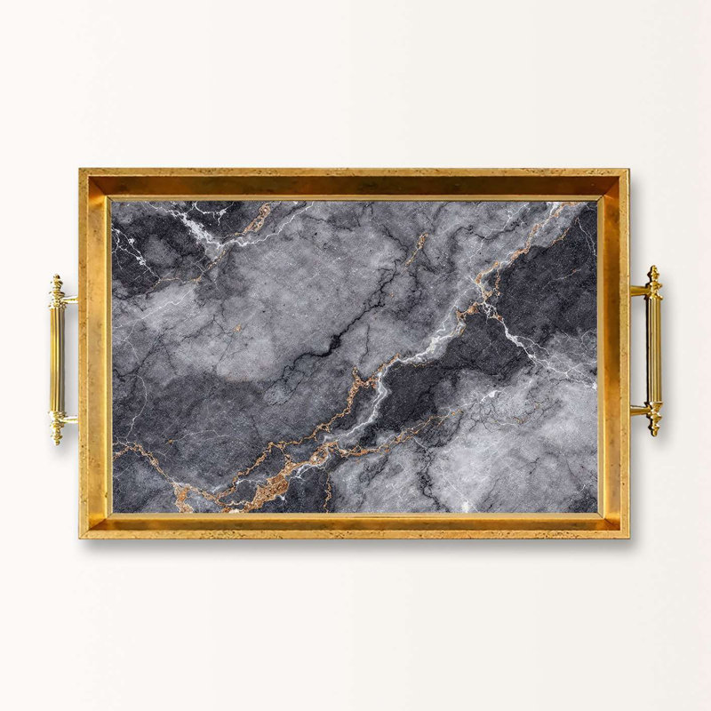 Elegant Glass Serving Tray, 19.7 x 11.4 x 1.4 inches | 100% High-Quality Glass | Perfect for Entertaining & Serving | Stylish and Functional Design for Home & Parties | Durable and Easy to Clean