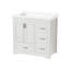 Meuble-lavabo de salle de bain avec lavabo simple, meuble-lavabo moderne avec 2 portes à fermeture et 4 tiroirs, meuble-lavabo
