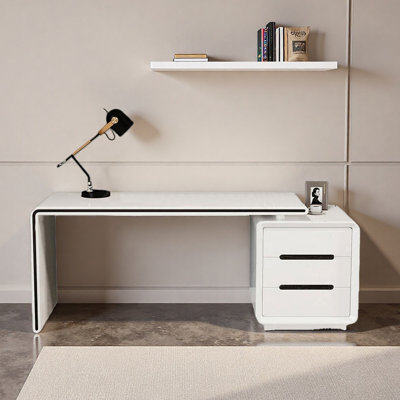 Minimalist Desk with Flexible Storage