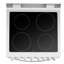 Lanbo 24 inch Freestanding Electric Range with Rotisserie and True Convection Oven, White