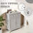 Gray Bathroom Storage Cabinet With 2 Doors And 1 Drawer-478609919