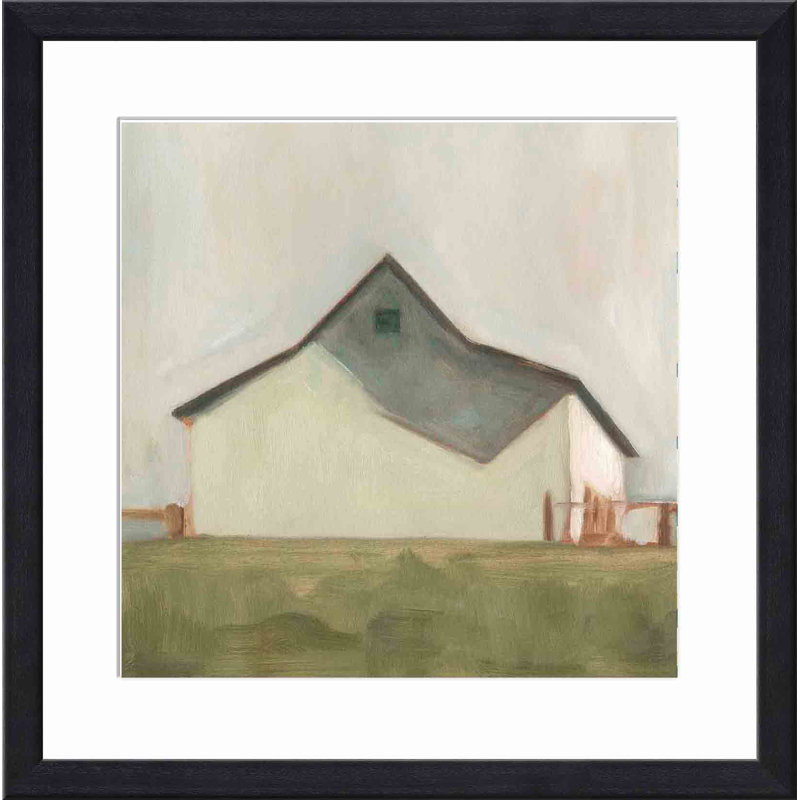 Serene Barn V by Emma Scarvey, Black, 25.8" H x 25.8" W x 1.18" D