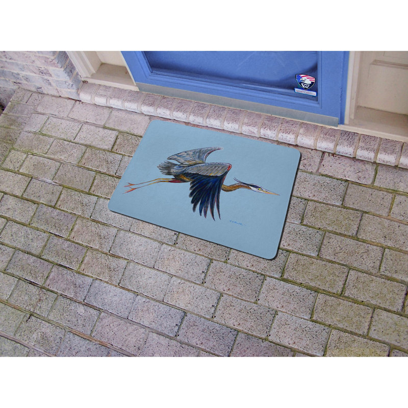 Tapis d'entrée / extérieur antidérapant Dex Heron, Rectangle 1 pi 6 po x 2 pi 2 po