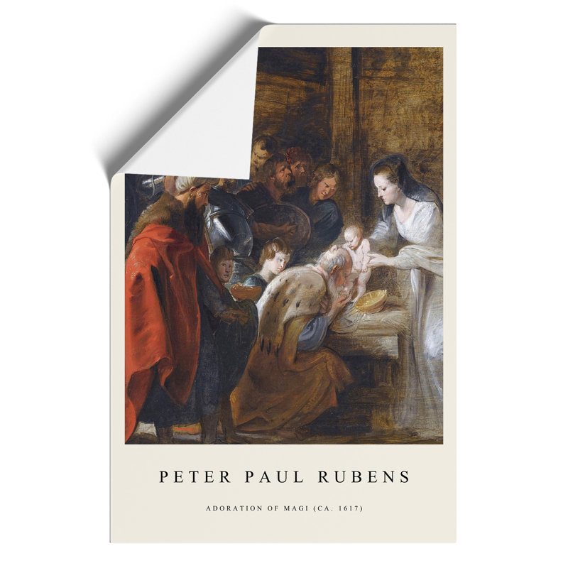 The Adoration Of The Magi by Peter Paul Rubens - No Frame Print, 42cm H x 30cm W x 0.1cm D
