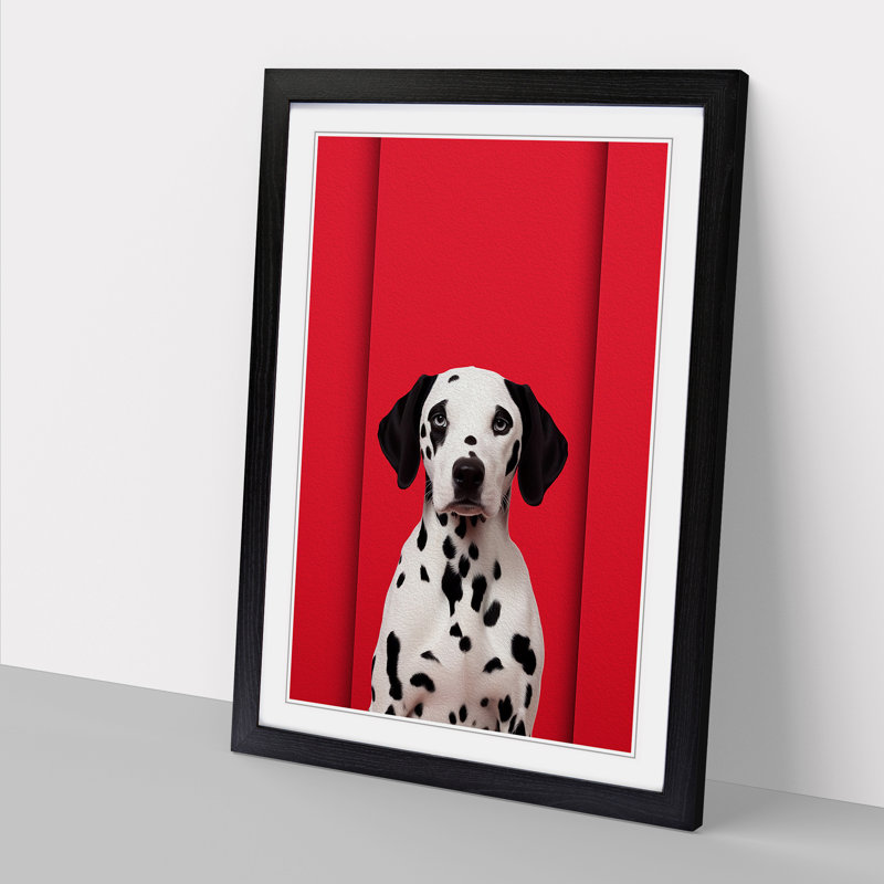 Single Picture Frame Print on Wood, Black Framed, 34cm H x 25cm W
