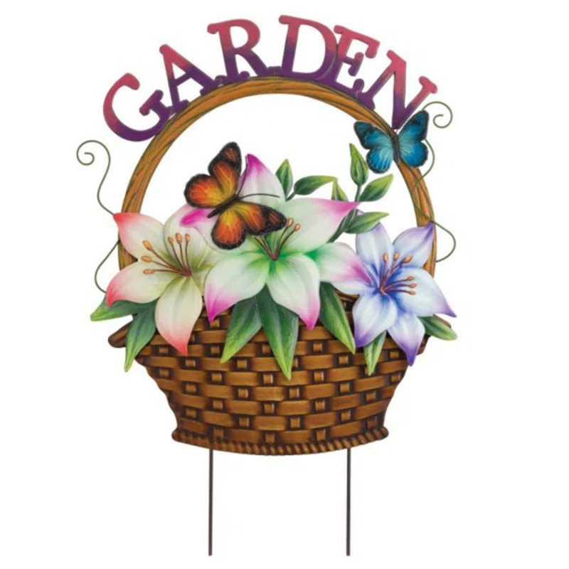 Panier à fleurs, Jardin