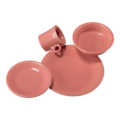 Fiesta Dinnerware 4-Piece Place Setting Set, Service for 1