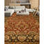 Hand Knotted Wool Oriental Area Rug in Red And Black