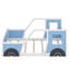 Lit plateforme classique avec roulettes en forme de voiture-1440580468