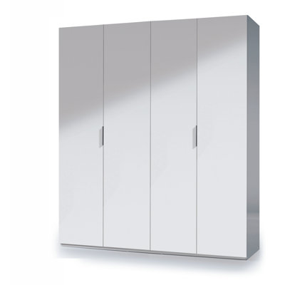 Cassadee 4 Door Manufactured Wood Wardrobe