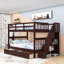 Lit superposé double en bois avec rangement-1548280140
