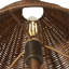 Delphine Wicker Sconce in Dark Brown