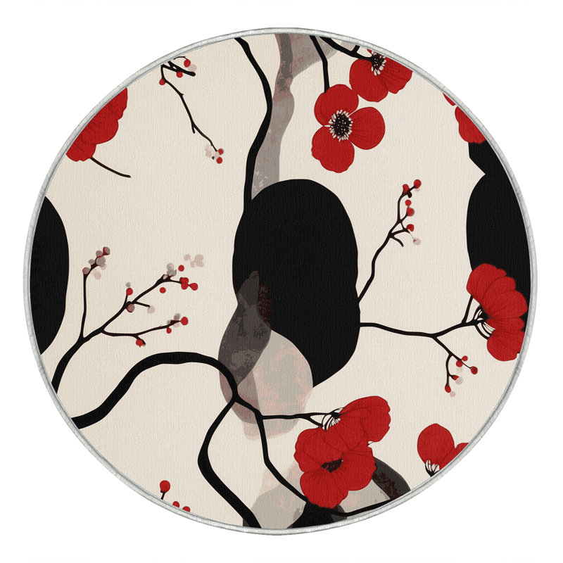 Blooming Flow Rug, Round 8'