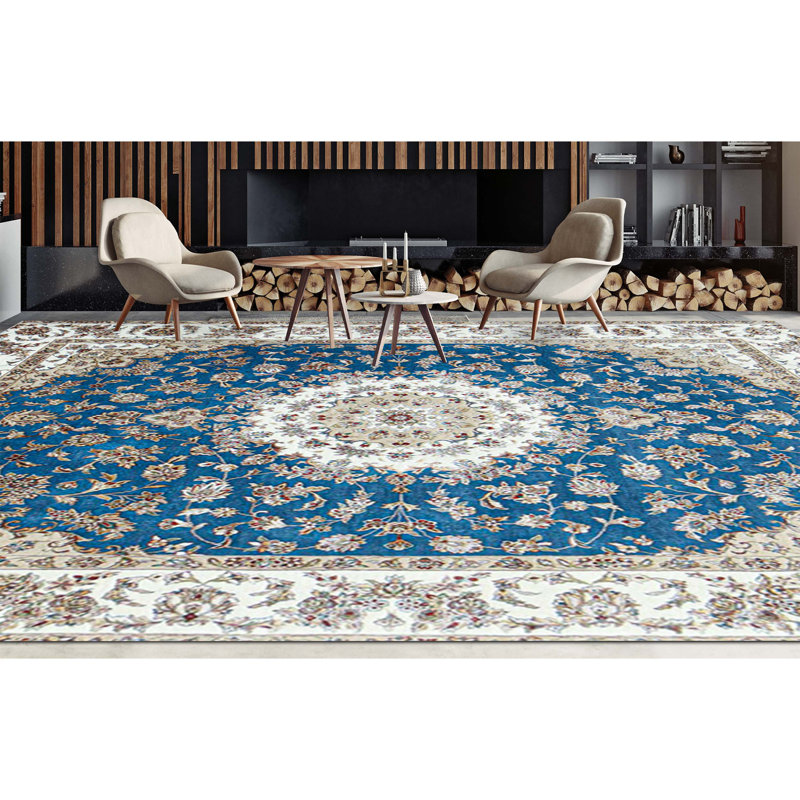 Intricately Oriental Area Rug, Round 5'