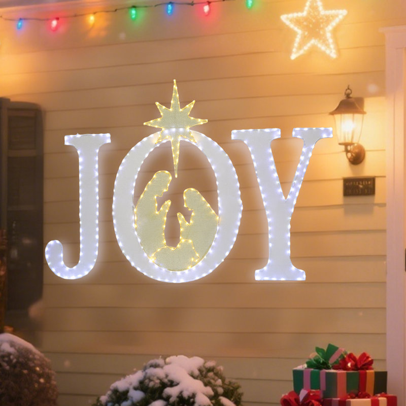 Grande crèche de Noël 49 pouces, Blanc