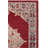 Doucet 300 Pes/Cotton/Pp/Latex Oriental Rug in Red/Aqua-32293719