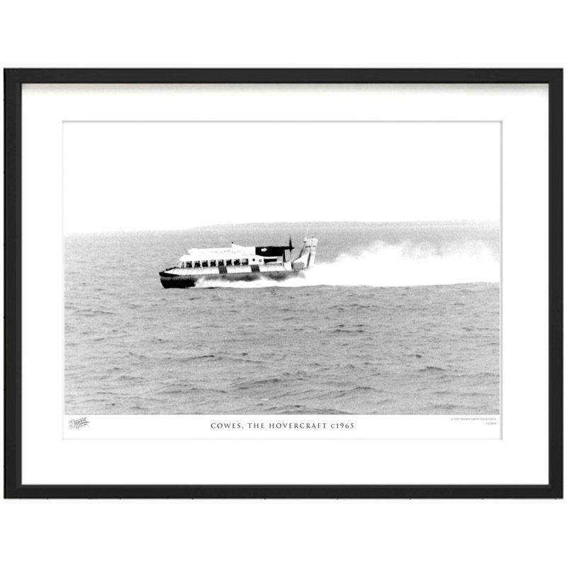 Cowes, The Hovercraft C1965 - Single Picture Frame Print, 45cm H x 60cm W x 2.3cm D