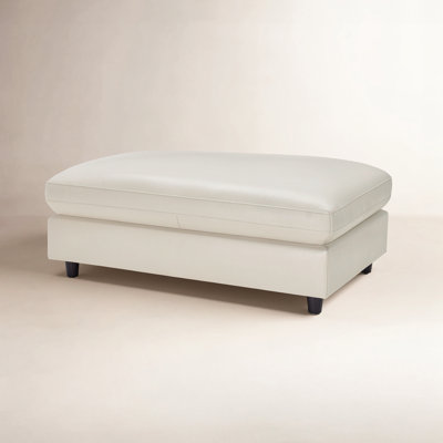 Fleetwood 45" Genuine Leather Ottoman