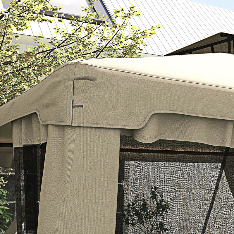 Outdoor Canopy Shelter With Roof And Netting