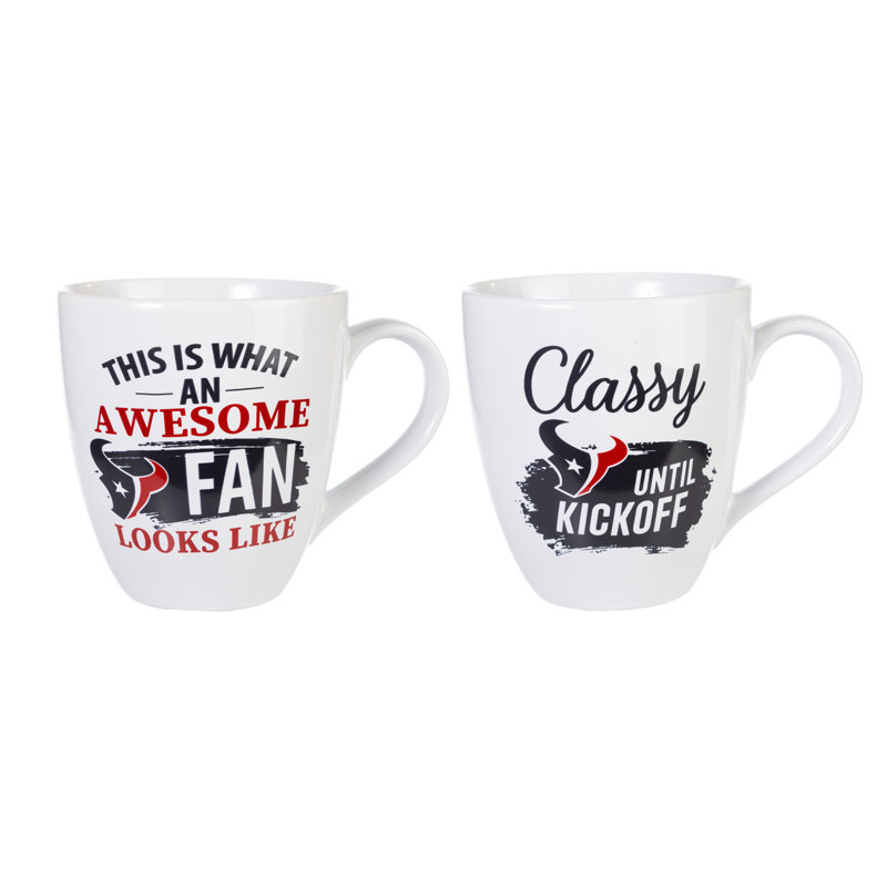 Ensemble de 2 tasses à café NFL, Houston Texans