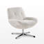 Fauteuil d'appoint rotatif moderne en chenille l 28 po-1412056463