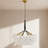 Modern 4-Light Bubble Globe Chandelier