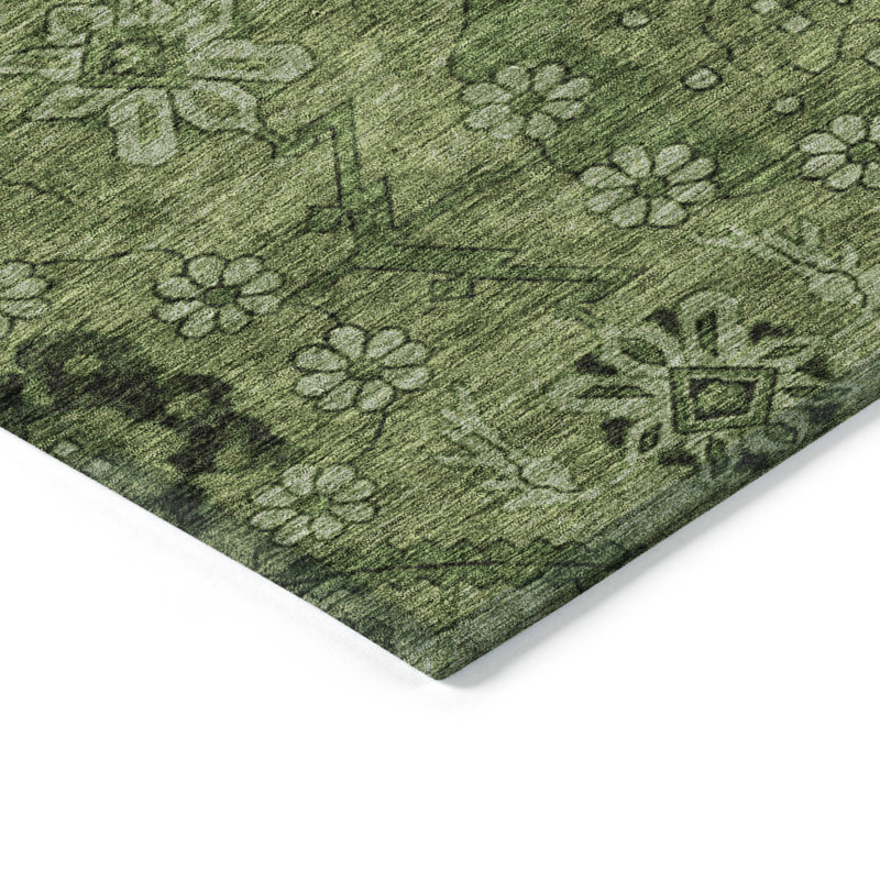  Tapis d'entrée antidérapant Malchow, Rond 8 pi