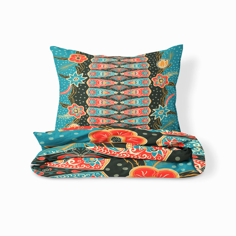 Abstract Duvet Cover, King Duvet Cover + 2 King Shams