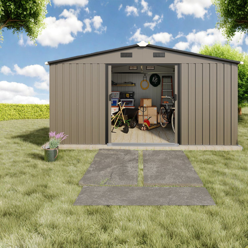 Durable Metal Sheds With Storage, Modern Style For Backyard