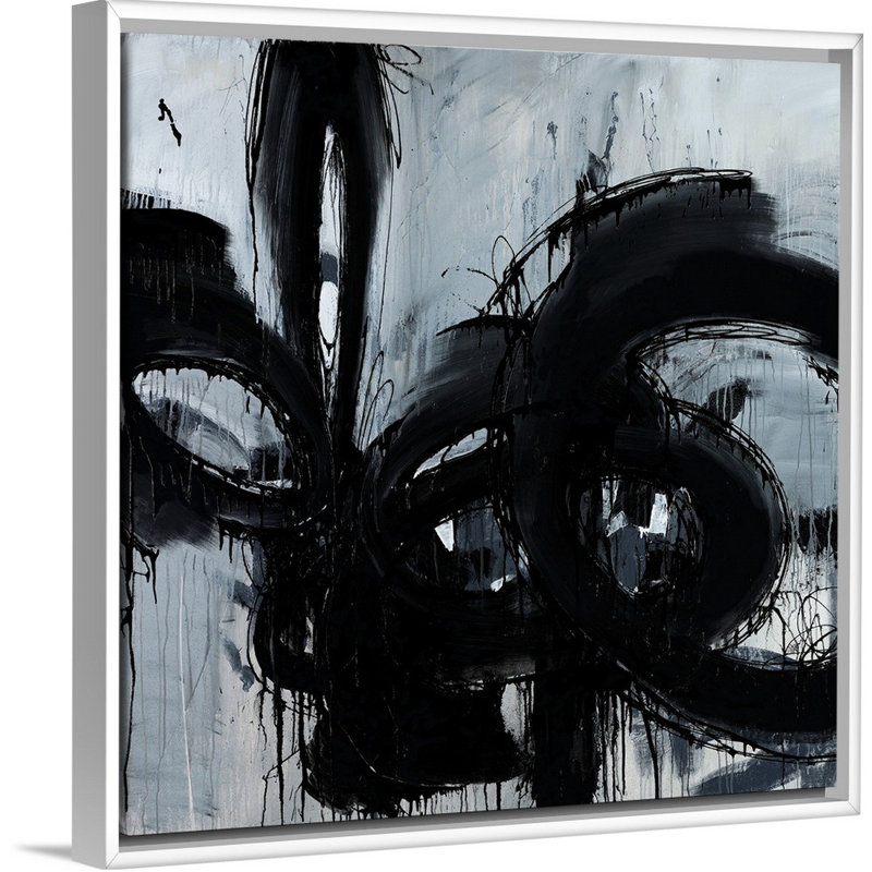 « voyage bound », peinture sur toile, H 21,7 po x l 21,7 po x P 1,75 po, Cadre flottant blanc