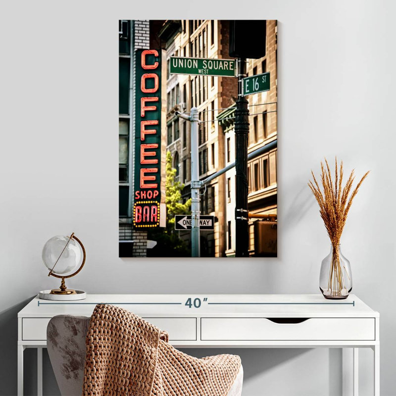Sireci Union Square Coffee, 30" H x 20" W