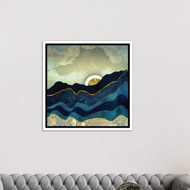 « poteau eclipse » par spacefrog designs-print, Toile blanche encadrée, H 12 po x l 12 po x P 1,5 po, Pas de tapis