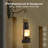 9.5'' Solar Powered Integrated LED Hurricane Lantern