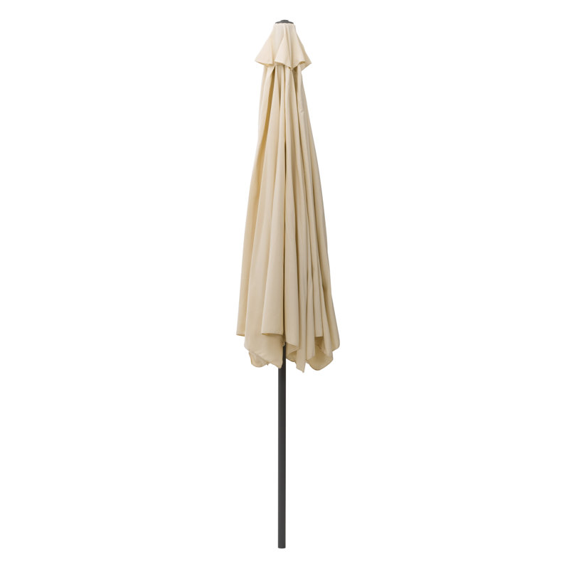 Parasol de marché 9 pi 9 po Parnell, Blanc chaud