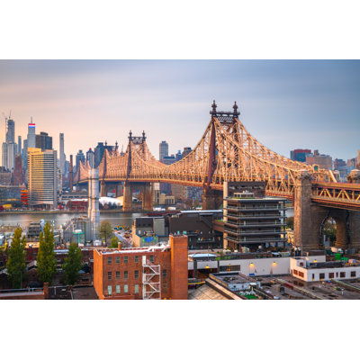 New York City Skyline From Queens by Sean Pavone - Wrapped Canvas Print