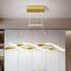 Luminaire suspendu moderne à hauteur de lustre en forme de vague moderne à DEL-655552602