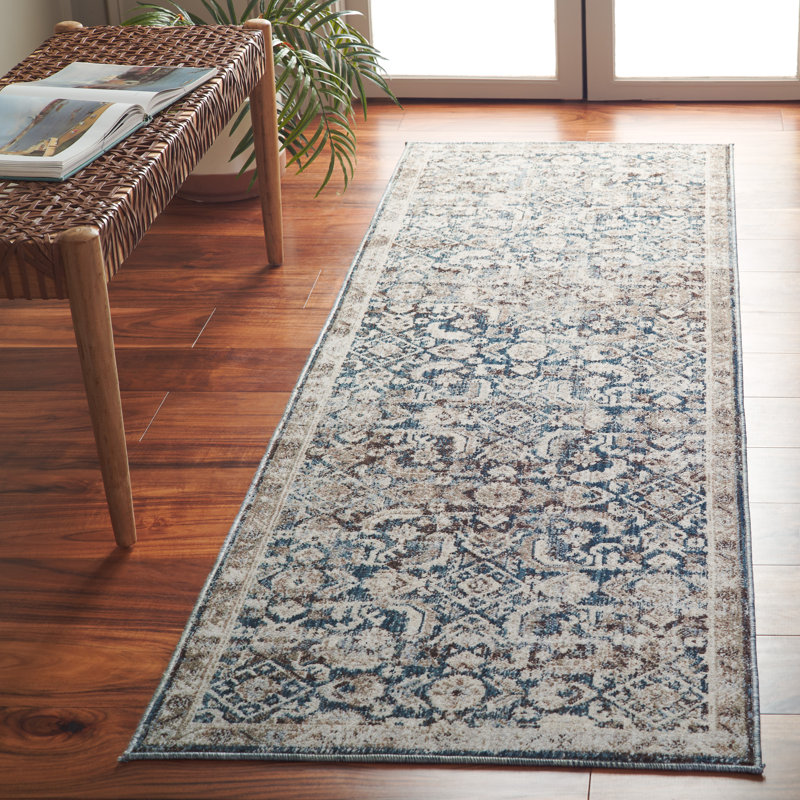 Tapis oriental Mchellen, Tapis de couloir 2 pi 4 po x 8 pi